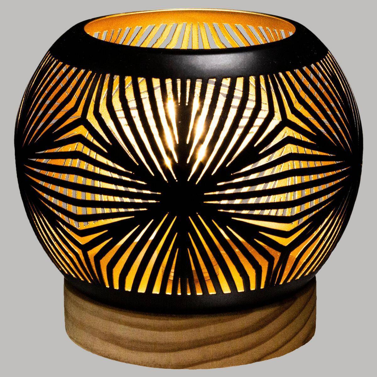 Atmosphera - Photophore "Raja" boule LED métal D15cm - Atmosphera Créateur d'intérieur - Image 4