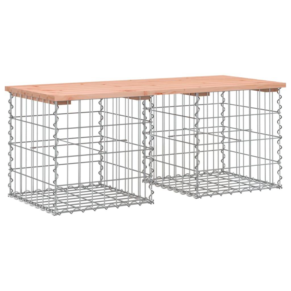 PANGIVO - Banc de jardin bois de douglas et acier naturel 103 x 44 x 42 cm, Poids:11.55kg - PANGIVO - Image 2
