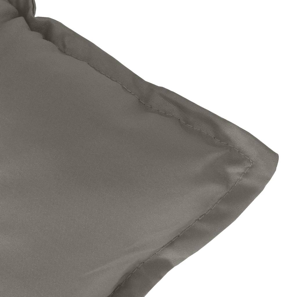Lot de 2 coussins de chaise à dossier bas polyester gris foncé 100 x 50 x 7 cm - PANGIVO - Image 9