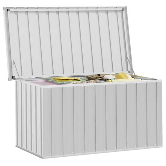 PANGIVO - Coffre de rangement acier galvanisé gris 129 x 67 x 65 cm - PANGIVO - Image 8