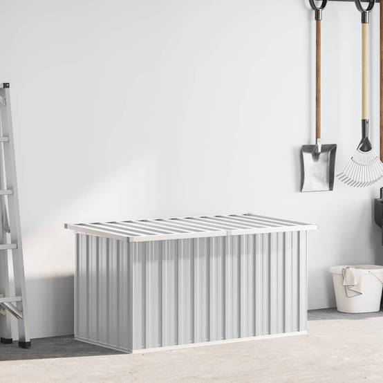 PANGIVO - Coffre de rangement acier galvanisé gris 129 x 67 x 65 cm - PANGIVO - Image 3