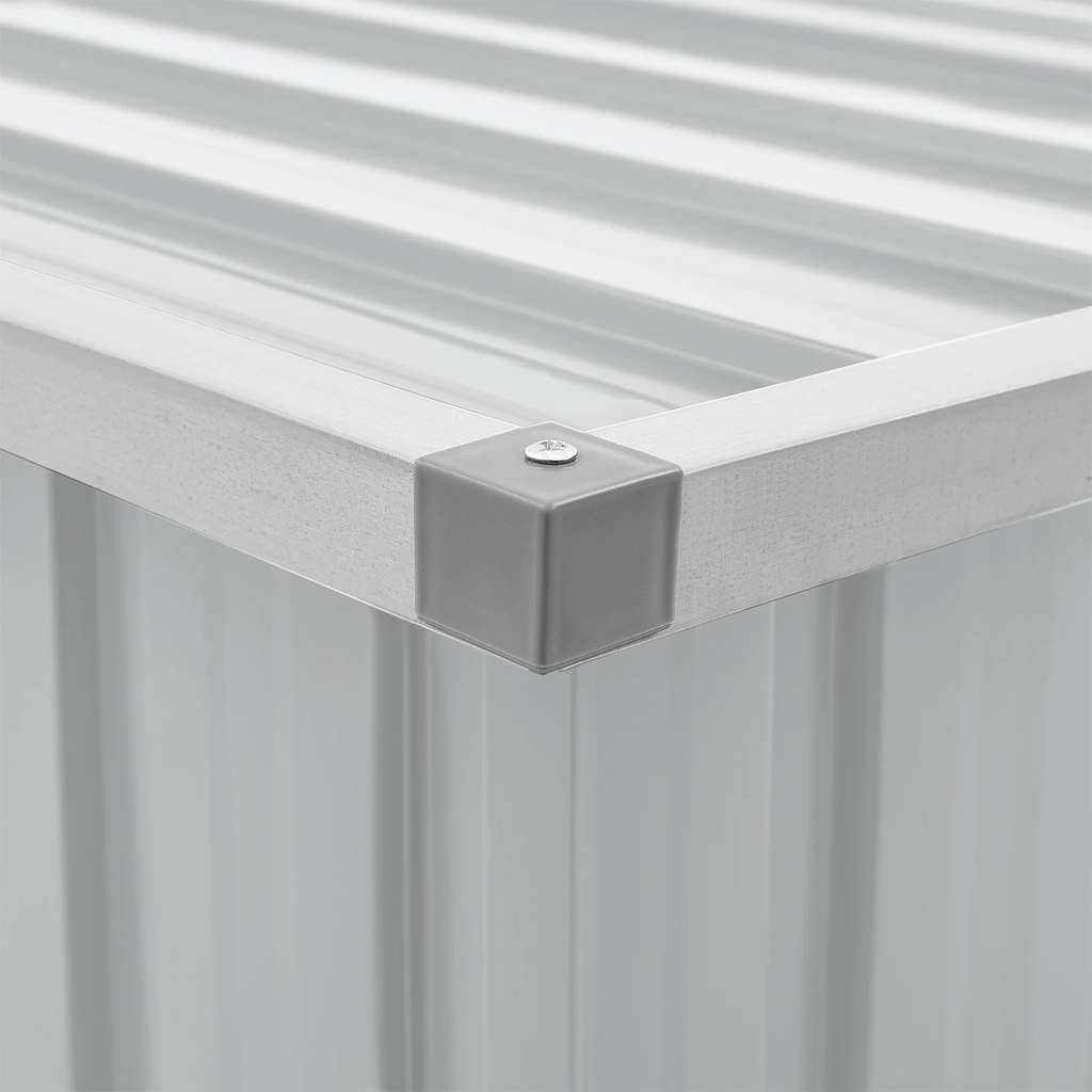 PANGIVO - Coffre de rangement acier galvanisé gris 129 x 67 x 65 cm - PANGIVO - Image 9