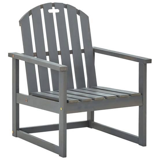 Fauteuils Bas de Jardin en Bois d'Acacia Massif avec Finition Grise Lavée Gris Lot de 2 – ComfortXL Outdoor Living - Image 2