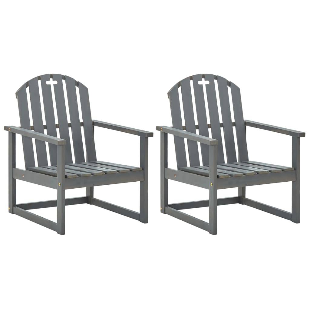 ComfortXL - Fauteuils Bas de Jardin en Bois d'Acacia Massif avec Finition Grise Lavée Gris Lot de 2 – ComfortXL Outdoor Living