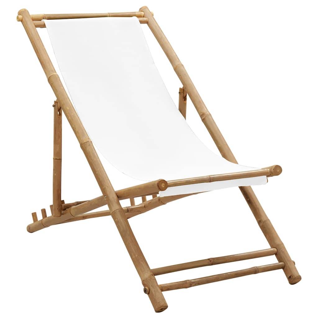 Vidaxl - Chaise de terrasse Bambou et toile vidaXL 41491 - Imagen 1