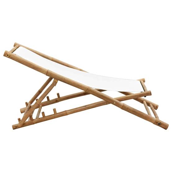 Vidaxl - Chaise de terrasse Bambou et toile vidaXL 41491 - Imagen 7