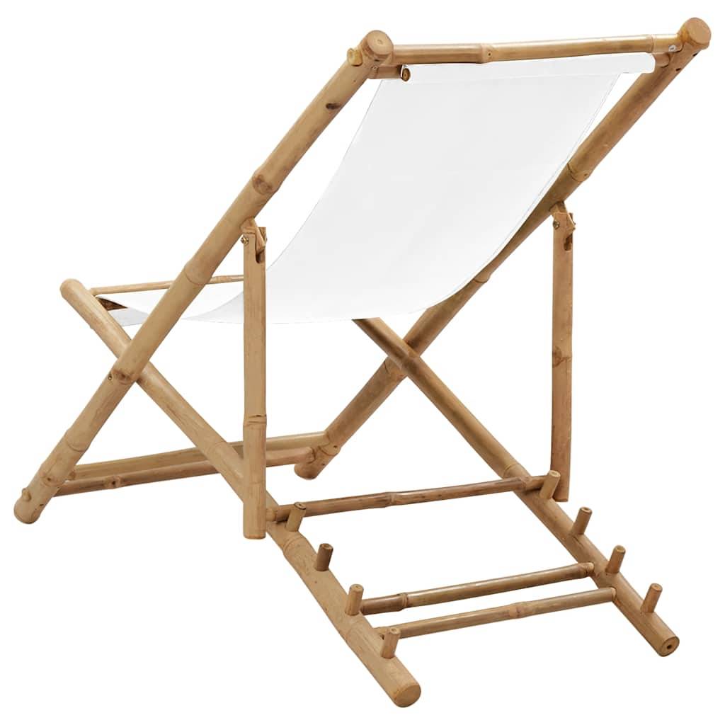 Vidaxl - Chaise de terrasse Bambou et toile vidaXL 41491 - Imagen 4