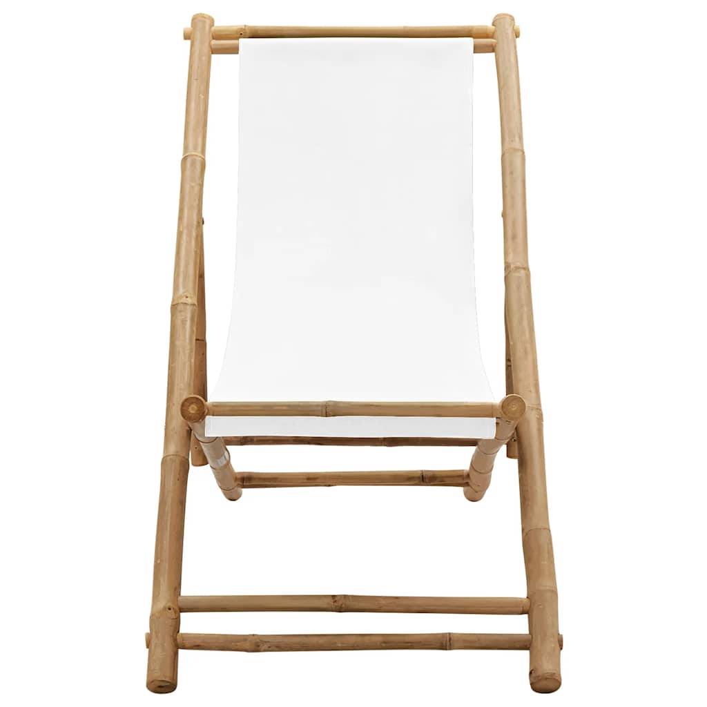 Vidaxl - Chaise de terrasse Bambou et toile vidaXL 41491 - Imagen 2