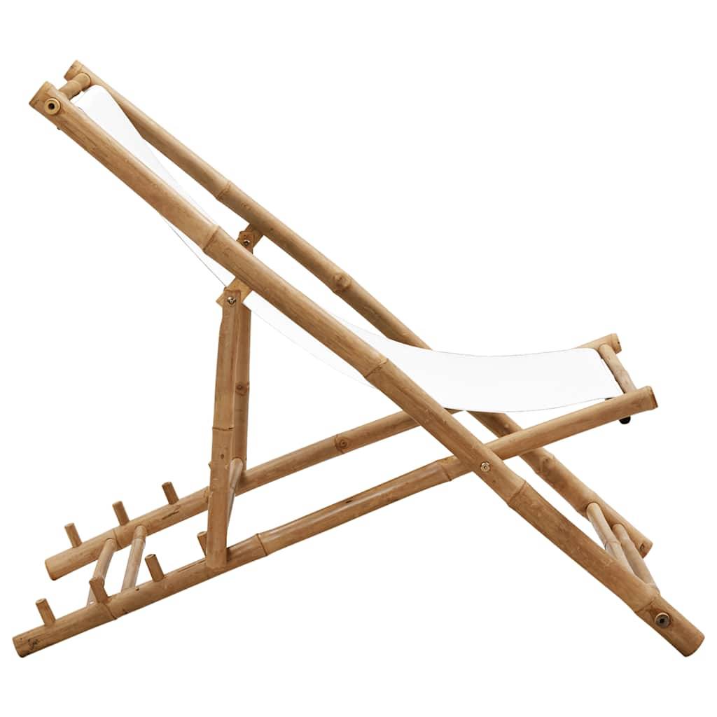 Vidaxl - Chaise de terrasse Bambou et toile vidaXL 41491 - Imagen 5