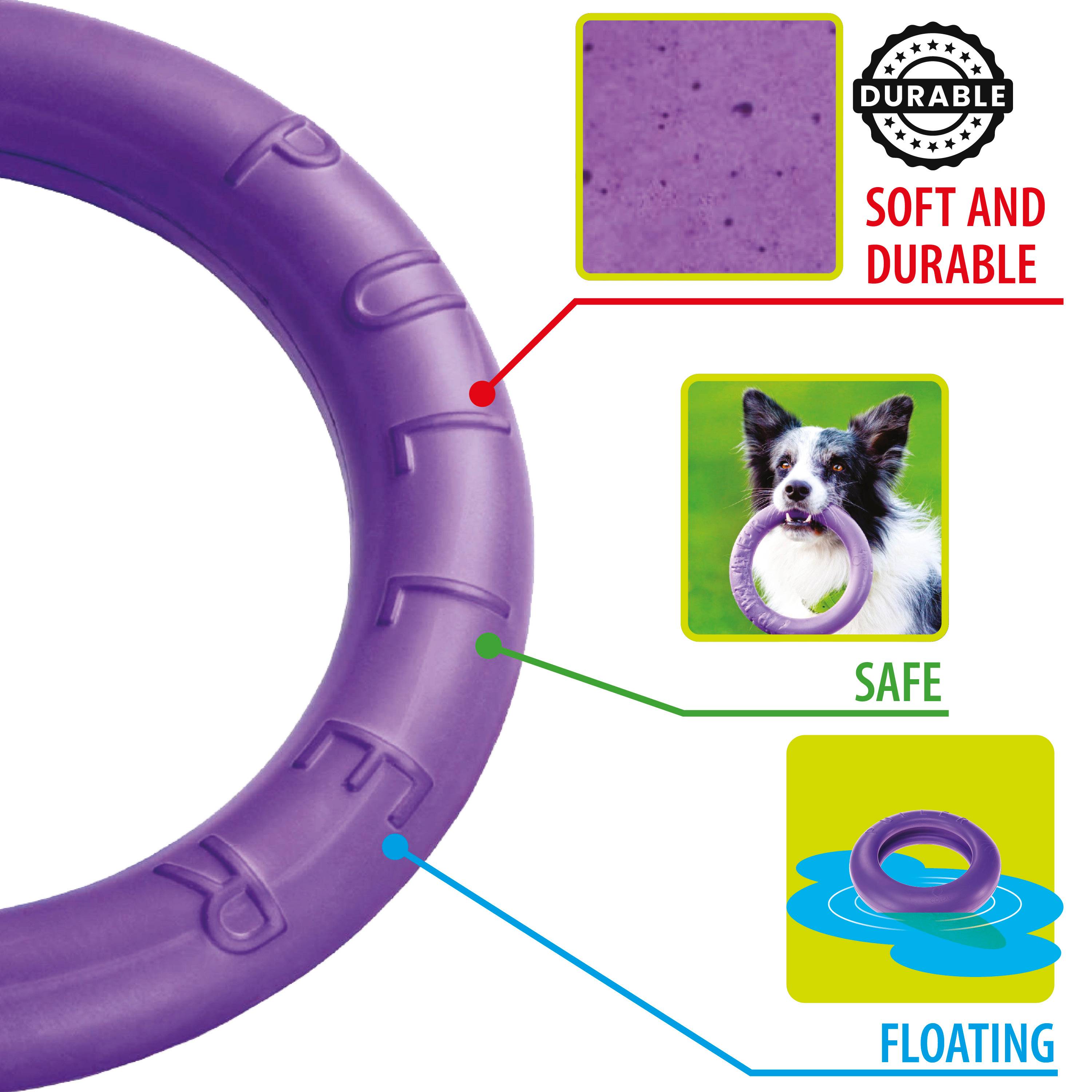 Ferplast - Ferplast Jouet Chien, Anneau Entrainement Chien à Mâcher, Course, Saut, Tir, Matériau Robuste Non Toxique, Flottant, PULLER STANDARD, Jouets pour - Imagen 3
