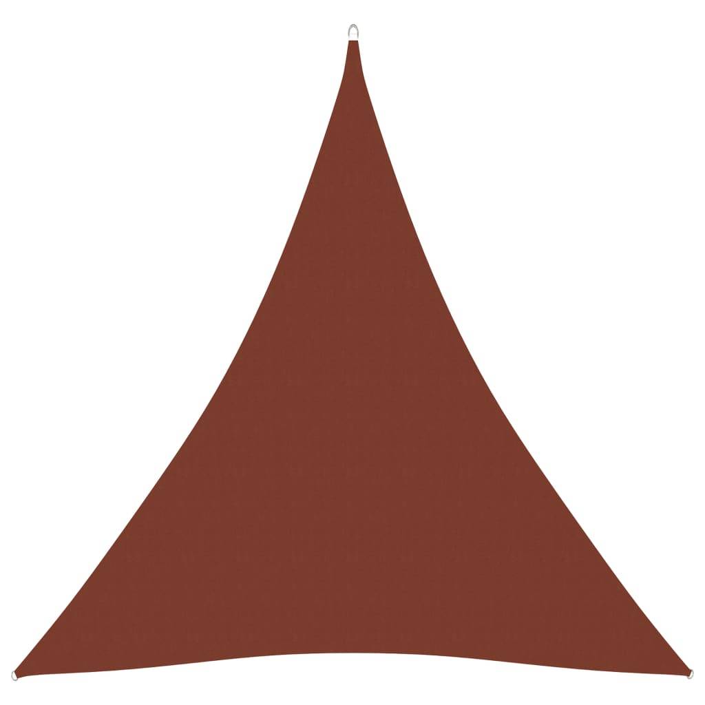 Helloshop26 - Voile toile d'ombrage parasol tissu oxford triangulaire 4,5 x 4,5 x 4,5 m marron - Imagen 1
