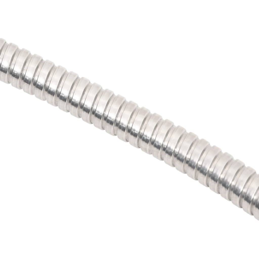 Vidaxl - Tuyau d'arrosage buse de pulvérisation argenté 0,6" 22,5 m inox vidaXL 154512 - Image 3