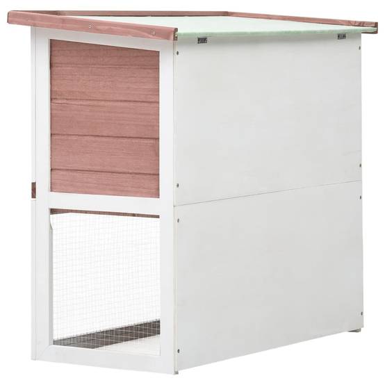 Vidaxl - Clapier d'extérieur 1 porte Marron Bois vidaXL 170832 - Imagen 5
