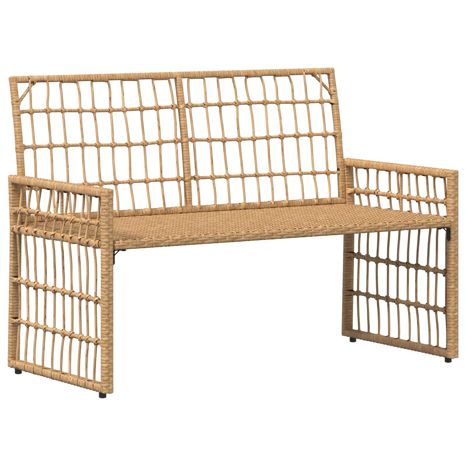 Vidaxl - Ensemble de meubles d'extérieur 4 pcs-Salons de jardin Blanc Naturel et Crème - Image 9