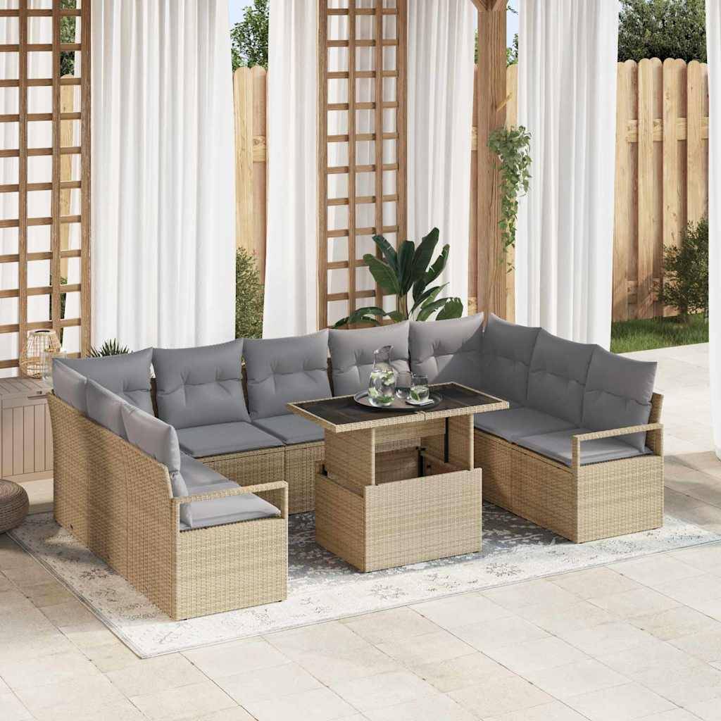 ComfortXL - Mobilier XXL d'Extérieur 10 Pièces Beige et Gris Clair Style Scandinave pour Détente Absolue – ComfortXL Outdoor Living - Image 1