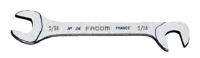 Clé à fourche 'Micromécanique' à tête inclinée 3/16'' - FACOM - 34.3/16 - Image 1