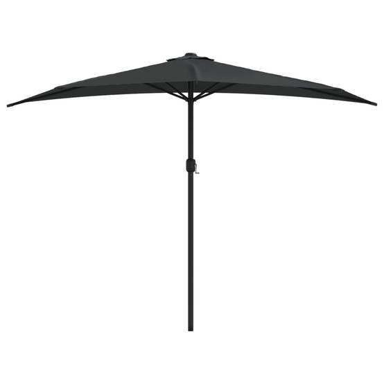 PANGIVO - Demi-parasol aluminium noir 300 x 155 x 223 cm - PANGIVO - Image 3