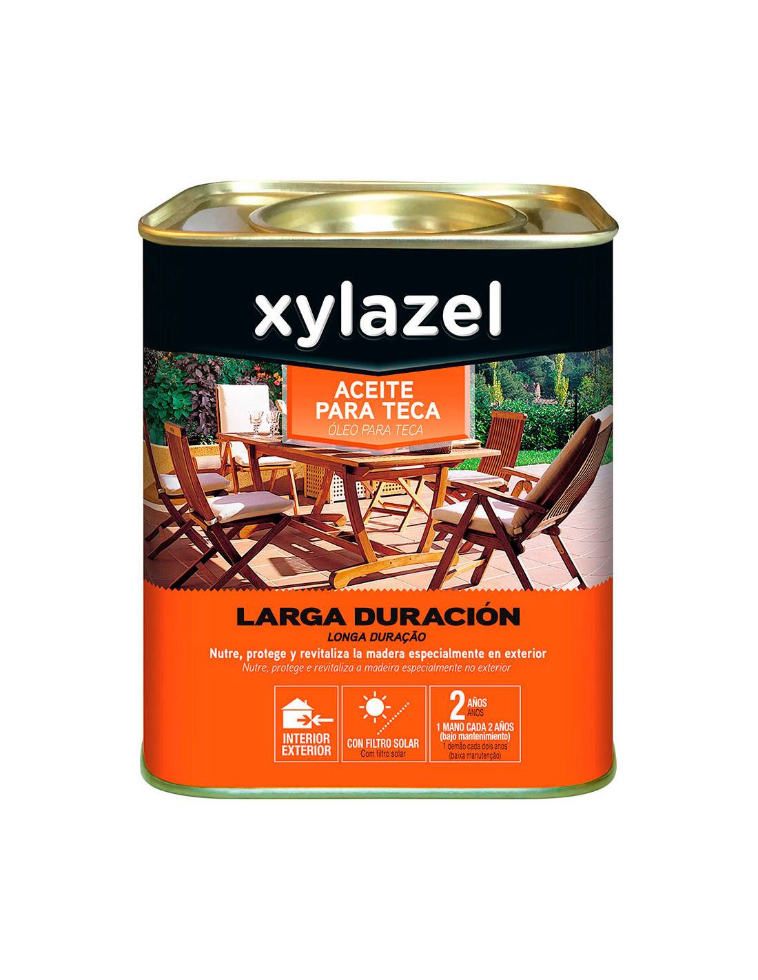Xylazel Huile Pour Teck Longue Duree Couleur Naturelle 0.750l 5396292 - Image 2