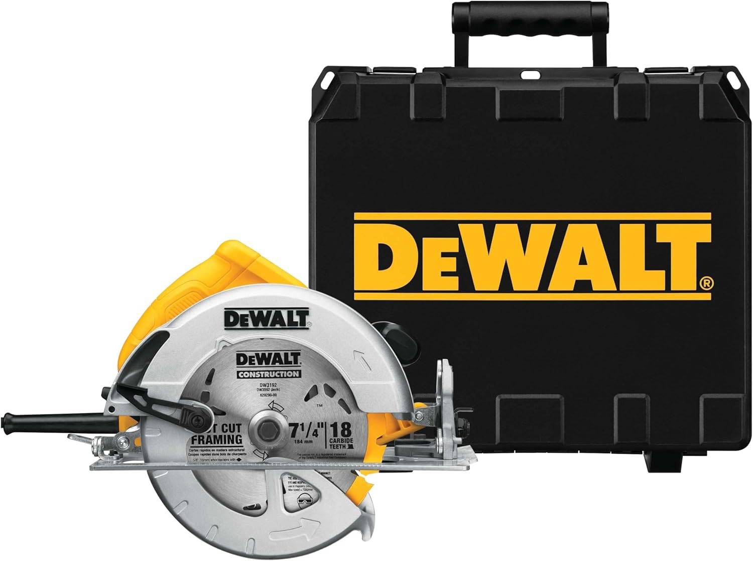 Scie circulaire 1600 W - Ø 190 mm 67 mm - Coffret - DEWALT - DWE575K-QS - Image 1