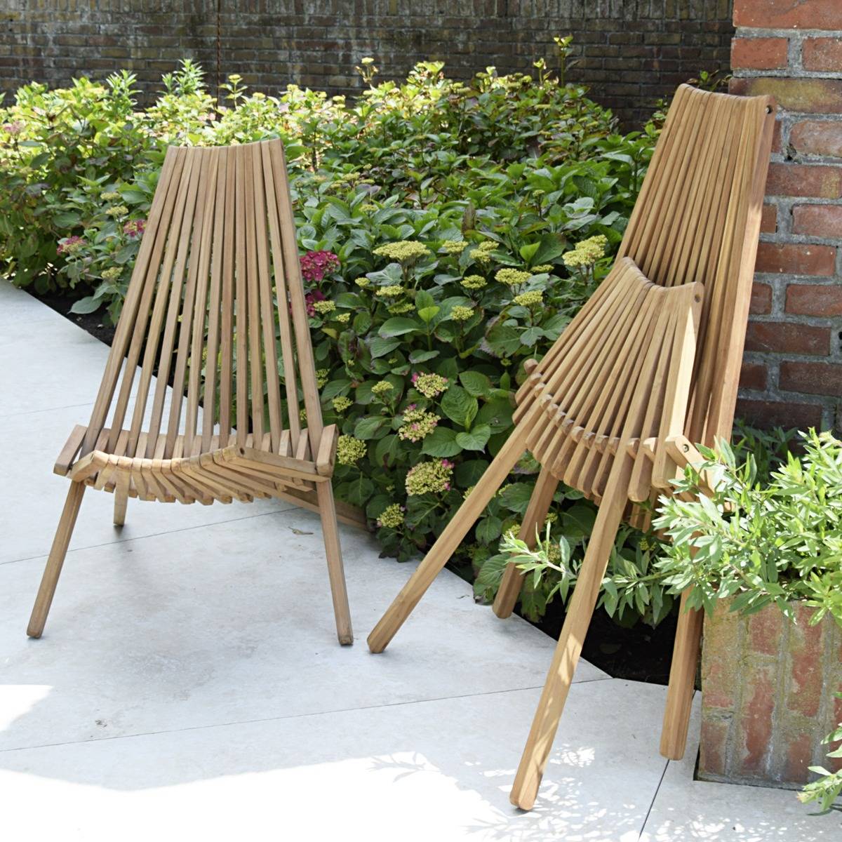 Teck'Attitude - Chaises longues pliables en teck massif Santiago (lot de 2) - TECK'Attitude - Image 4