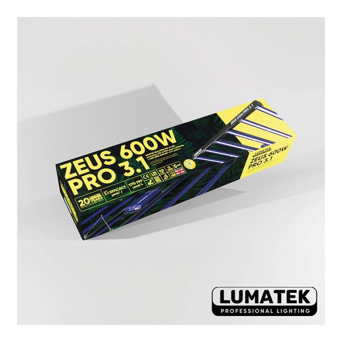 Panneau LED ZEUS 600W PRO 3.1µmol - LUMATEK - Image 5