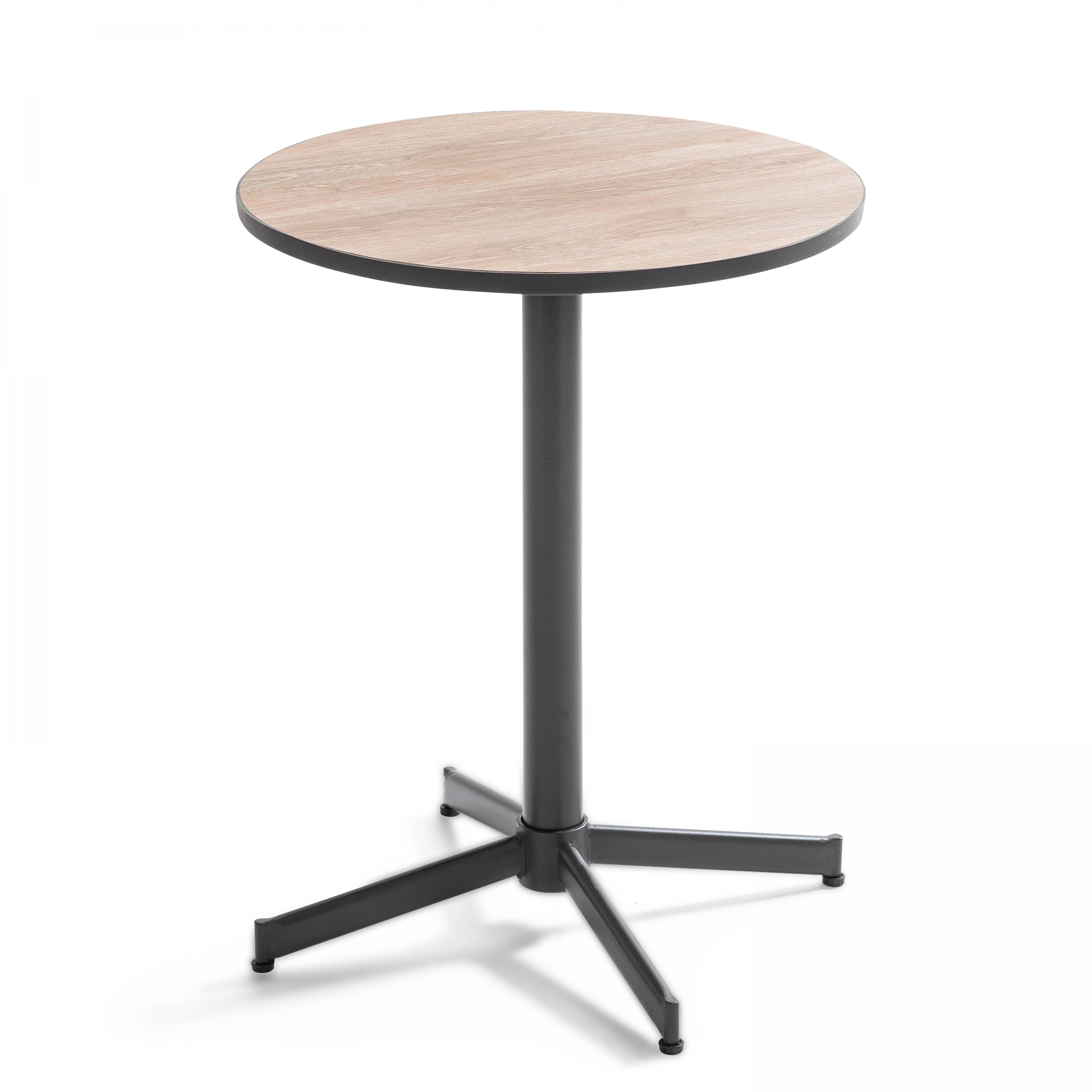 Oviala - Ensemble de terrasse table ronde bois et 4 chaises  Tivoli - Oviala - Imagen 2