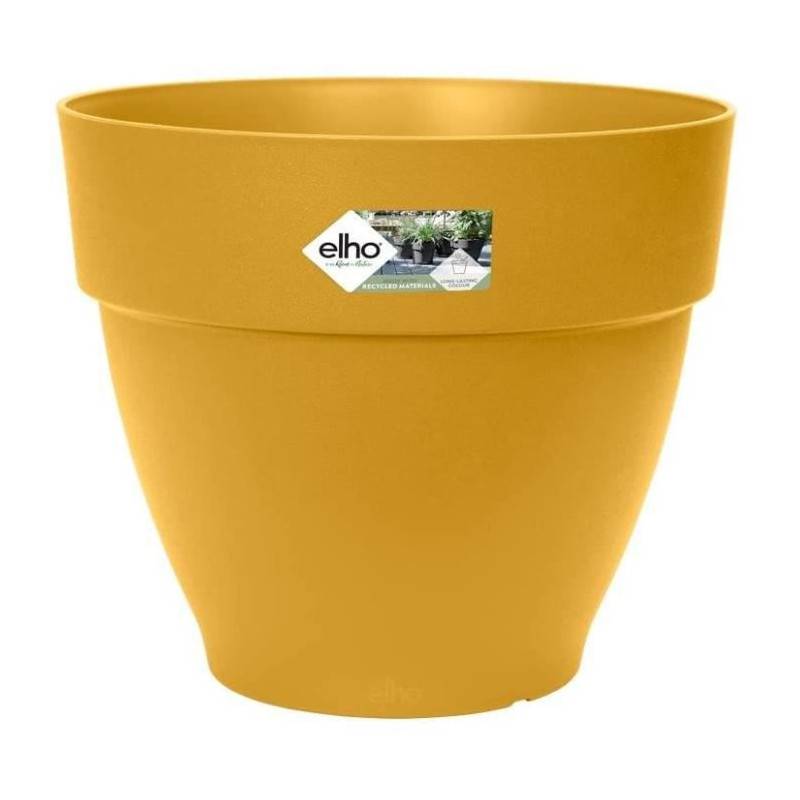 Elho - Pot De Fleurs Rond Vibia - Plastique Réservoir - ø35 - Terre Cuite - Image 1