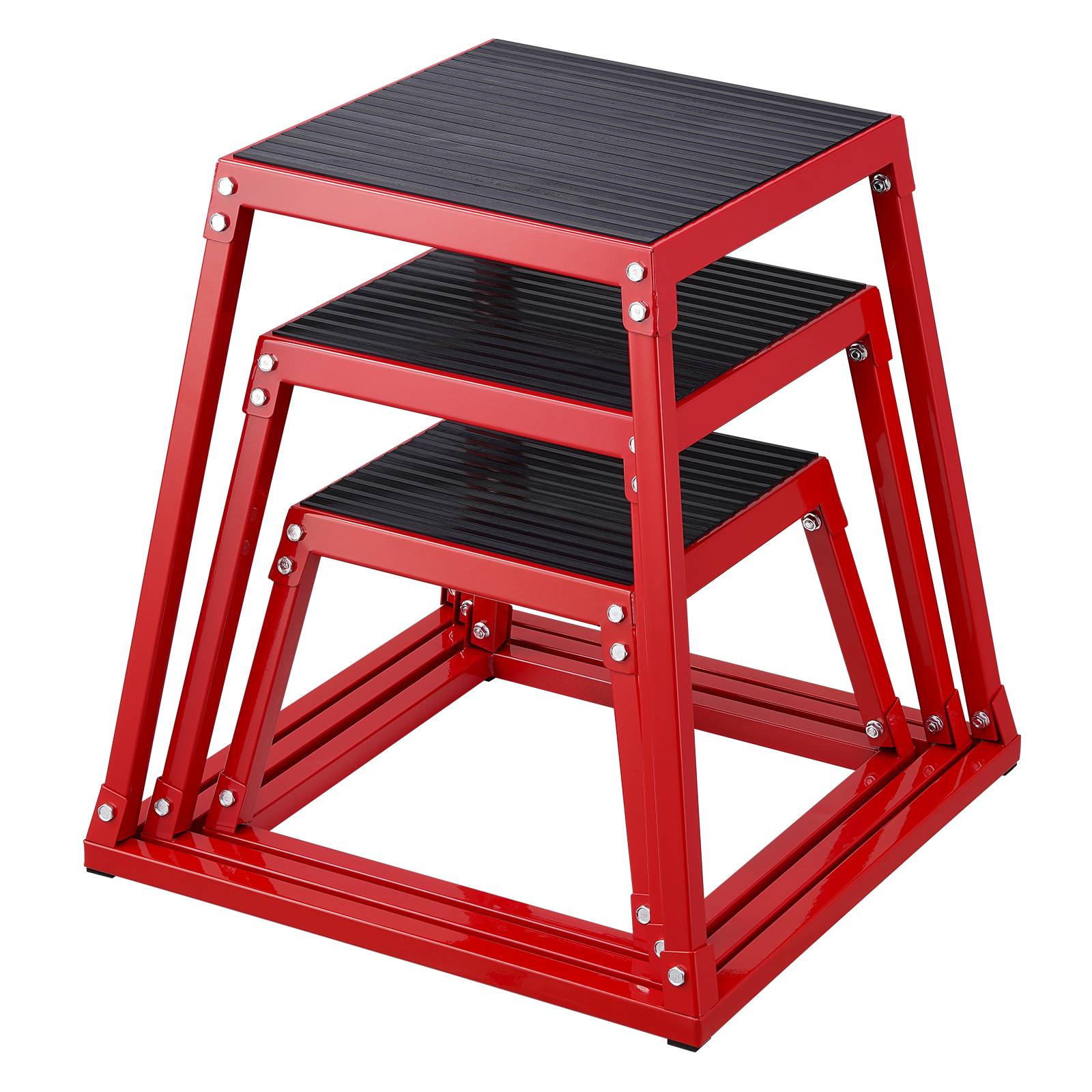 Vevor - VEVOR Boîte pliométrique 3 pcs 305/458/609 mm, capacité 227 kg, antidérapante, empilable, pour musculation, crossfit et entraînement à domicile. - Image 1