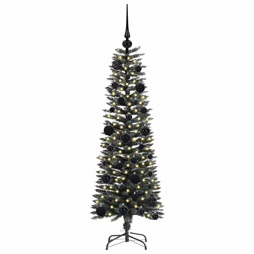 ComfortXL - Sapin de Noël Vert 120cm Design Conique, Illuminé par 150 LED avec Boules – ComfortXL Outdoor Living - Image 3