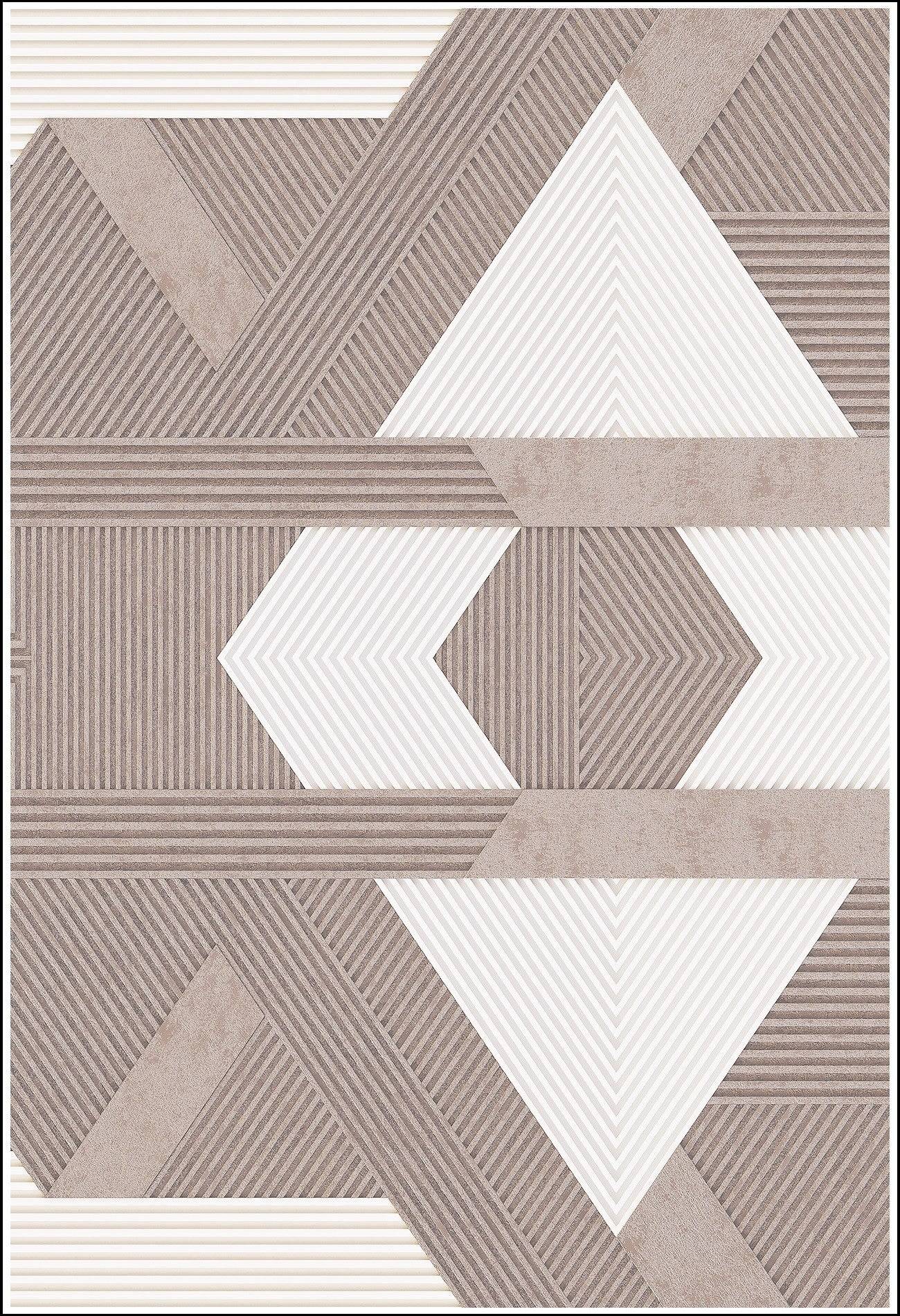 Tapis Zino Beige Dimensions - 80x150 - Qualité supérieure pour Maison, Appartement, Bureau - Style élégant et durable - TrendyFlair