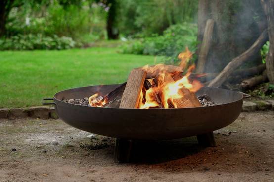 Brasero bol à feu Feet & Handle 100 cm acier corten MOODZ - Image 3