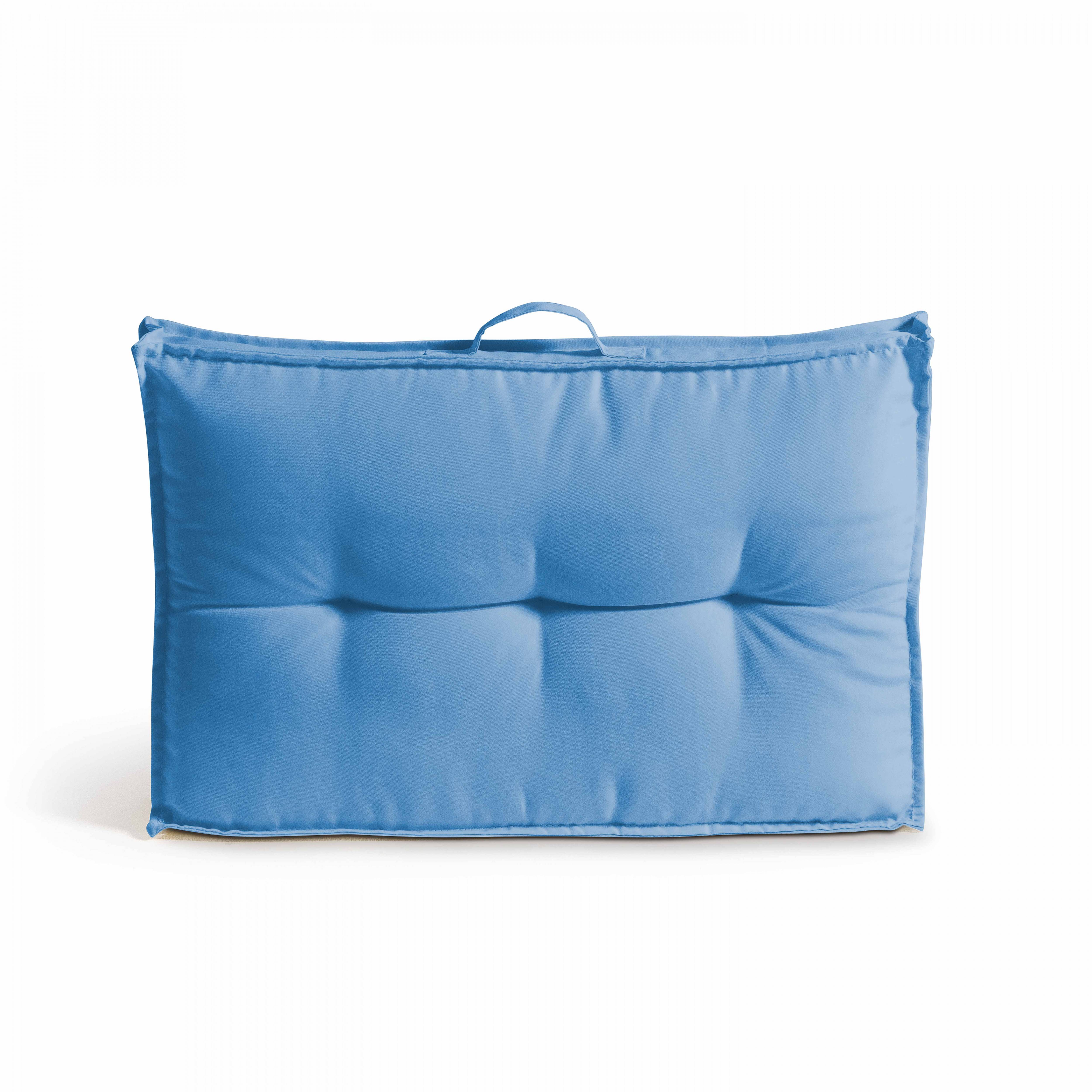 Oviala - Coussin d'extérieur matelassé bleu 60 x 40cm Cuzco - Oviala - Imagen 2