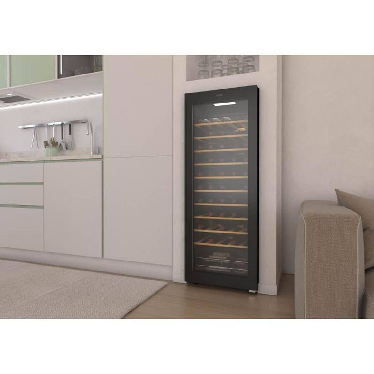 Cave a Vin   de service - CANDY - CW 058 - 58 Bouteilles - Connectée - 37 dB - Classe G - 47,5 x 45 x 128 cm - Image 7