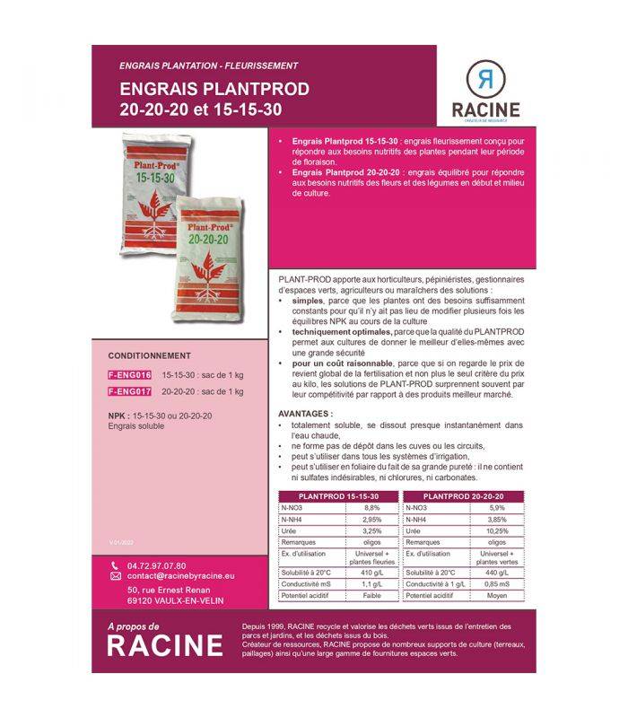 Engrais spécial floraison des plantes 1kg RACINE F-ENG017 - Image 2