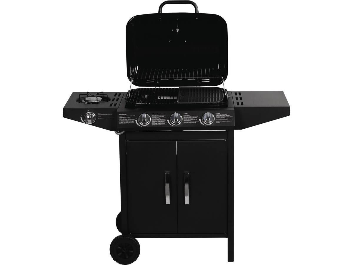 Barbecue Gaz "festa 4" - 4 Brûleurs Dont 1 Latéral - 10.5kw - Noir -habitat Et Jardin - Imagen 3