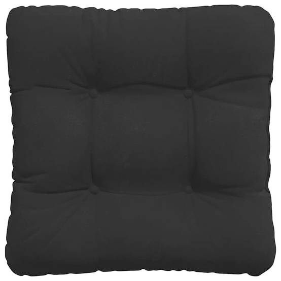 Lot de 4 Coussins d'Assise Microfibre Résistante Housse Amovible pour Bureau Noir 40x40 cm – ComfortXL Outdoor Living - Image 7
