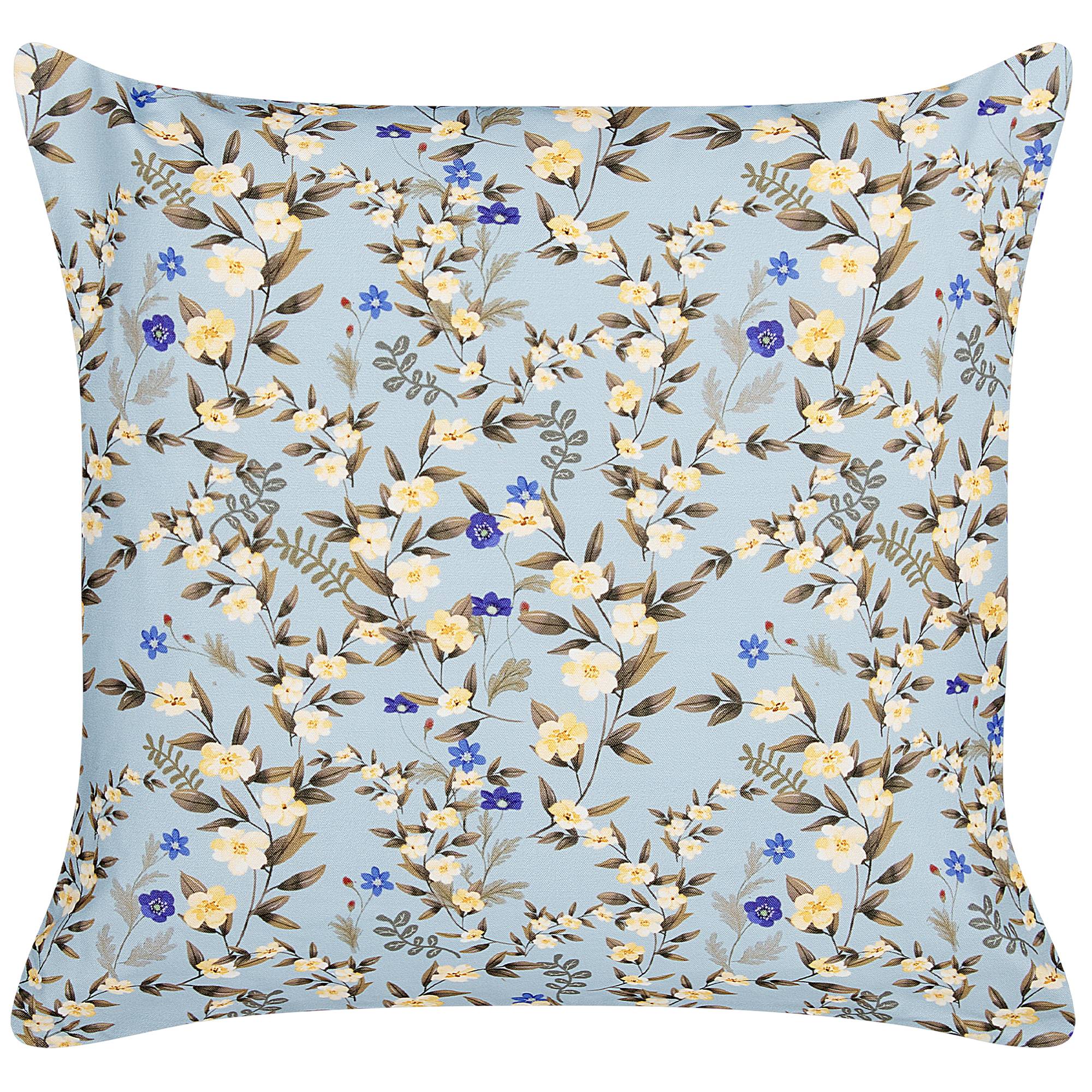Beliani - Coussin d'extérieur Polyester Bleu VALLORIA - Beliani - Imagen 4