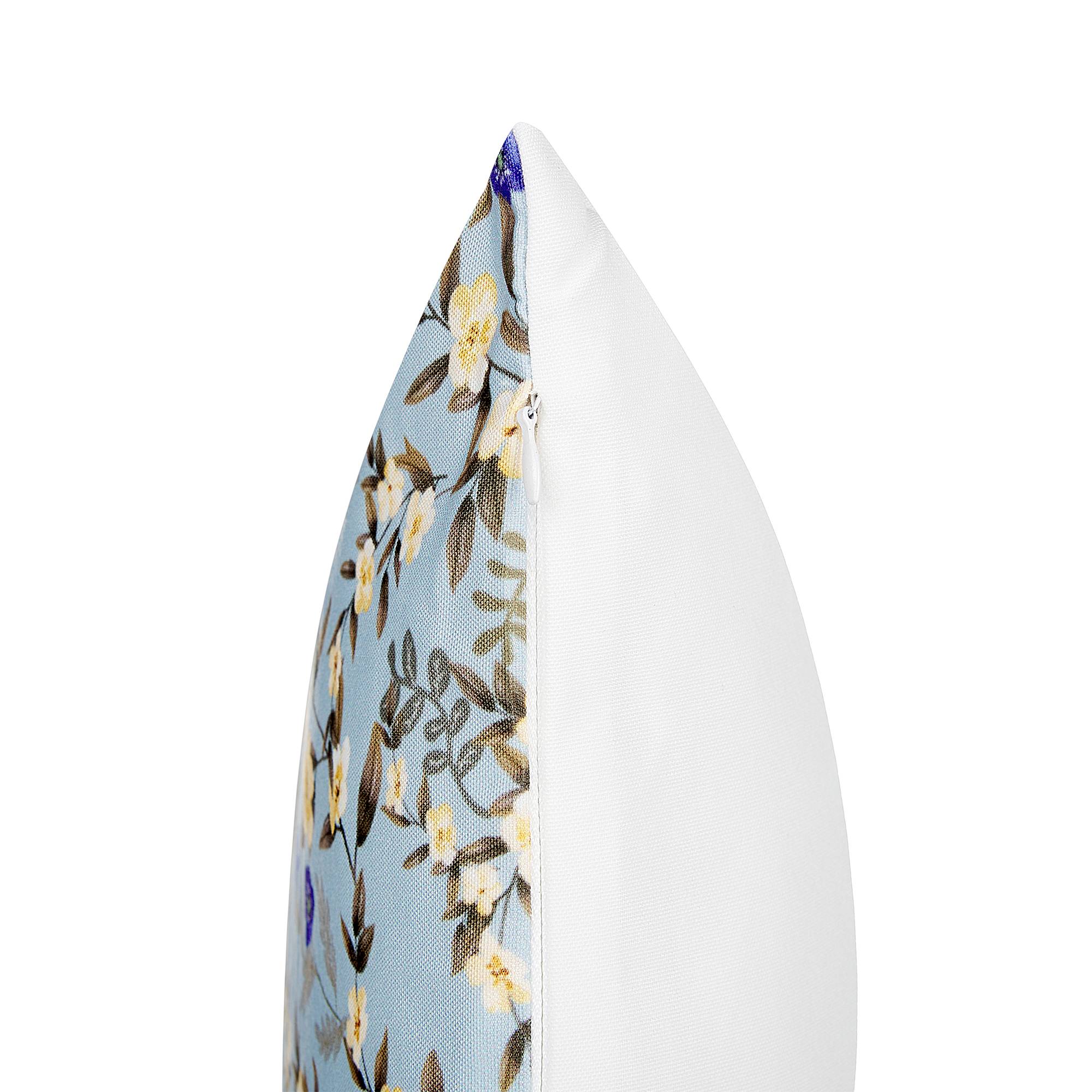 Beliani - Coussin d'extérieur Polyester Bleu VALLORIA - Beliani - Imagen 7