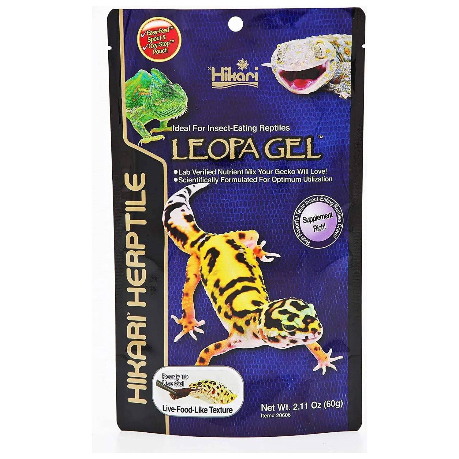 Alimento para reptiles Hikari LeopaGel 60 g - HIKARI