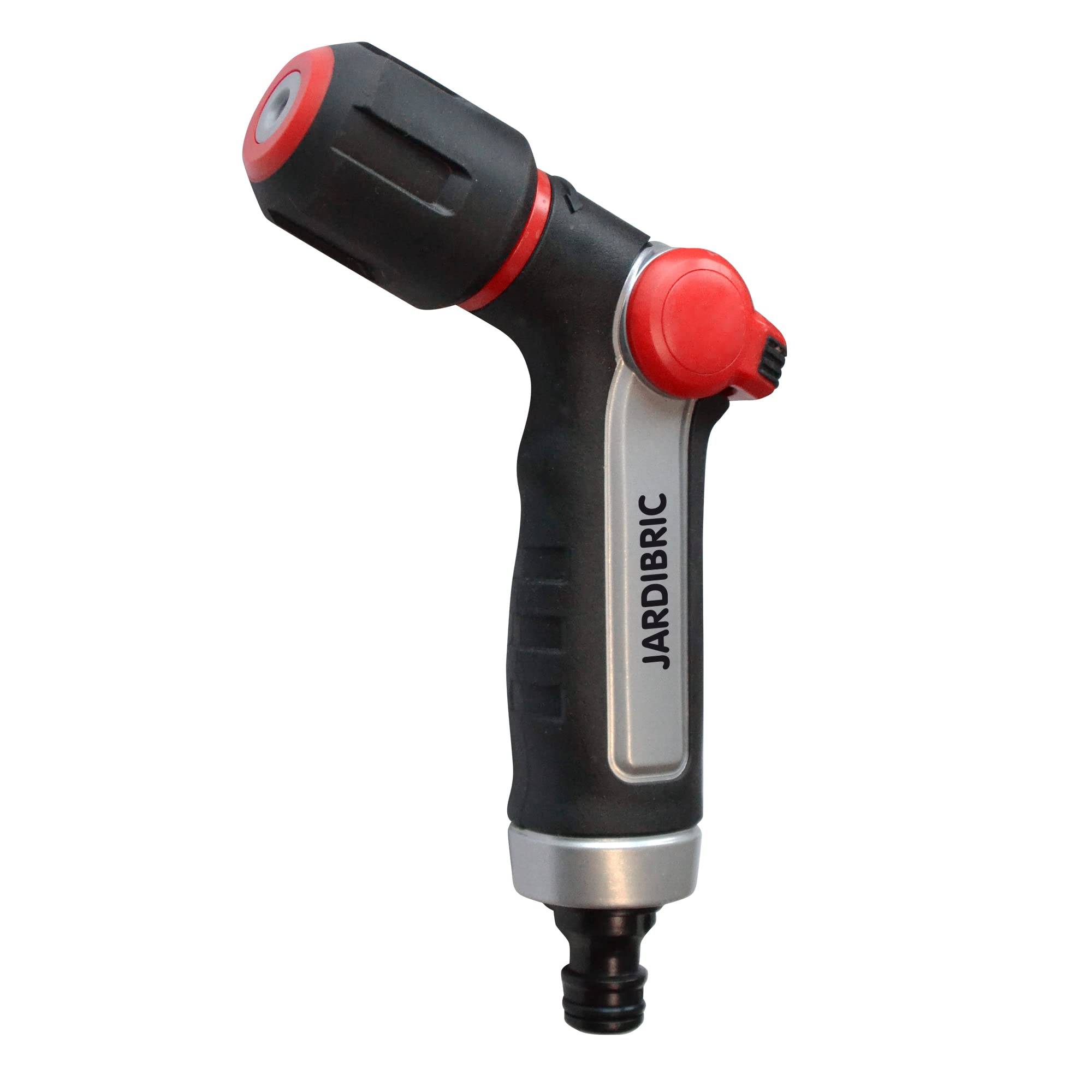 Jardibric - Jardibric - Pistolet Arrosage Métal Gainé Jet Réglable - Lance Arrosage Jardin avec Poignée Ergonomique pour Nettoyage Extérieur - Image 2