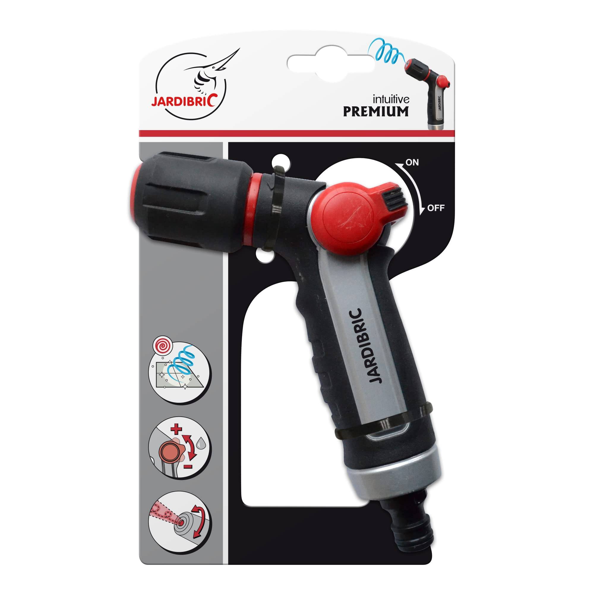 Jardibric - Jardibric - Pistolet Arrosage Métal Gainé Jet Réglable - Lance Arrosage Jardin avec Poignée Ergonomique pour Nettoyage Extérieur - Image 5