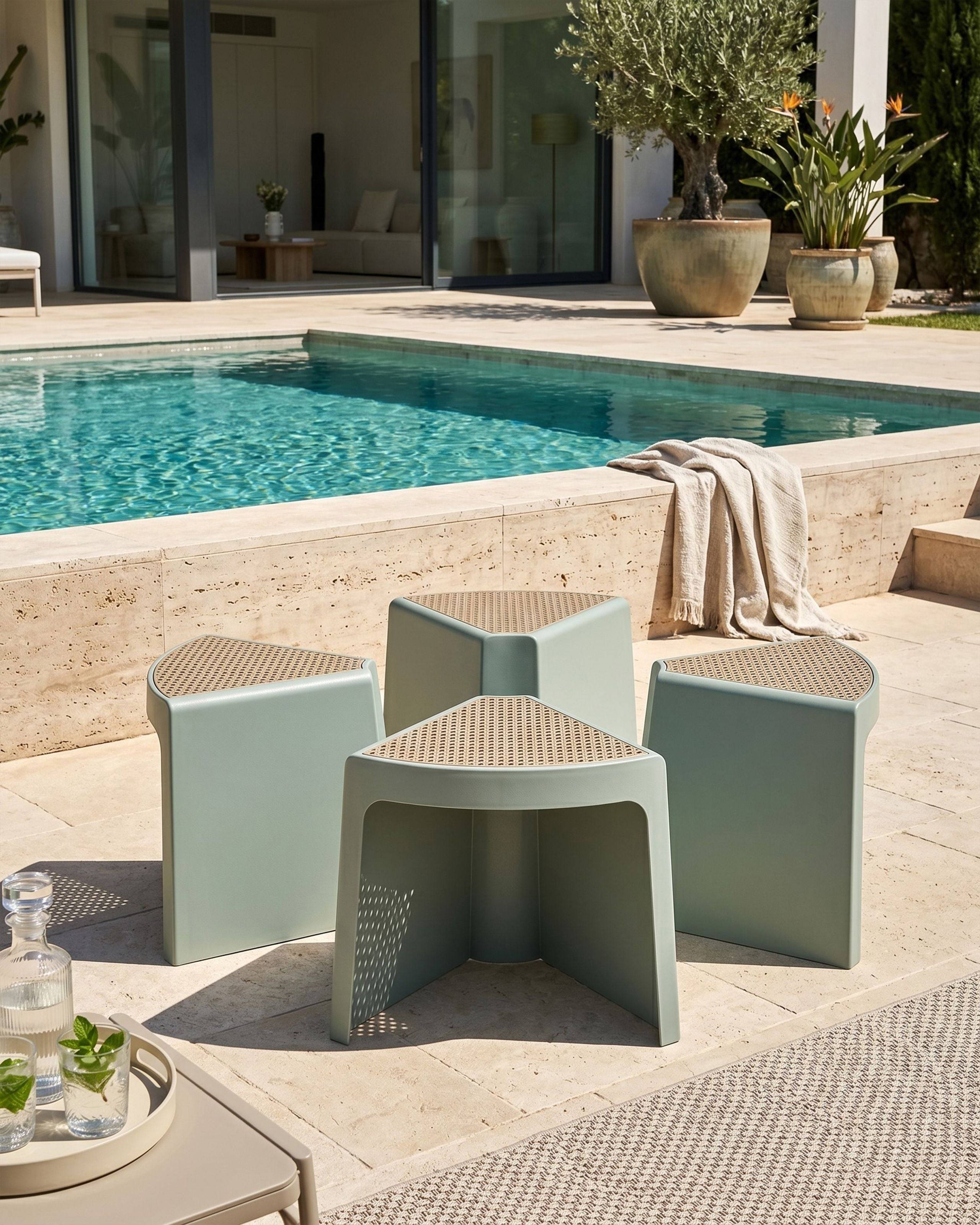 Beliani - Chaise de jardin ABS (matière synthétique durable) Vert menthe EVROS - Beliani