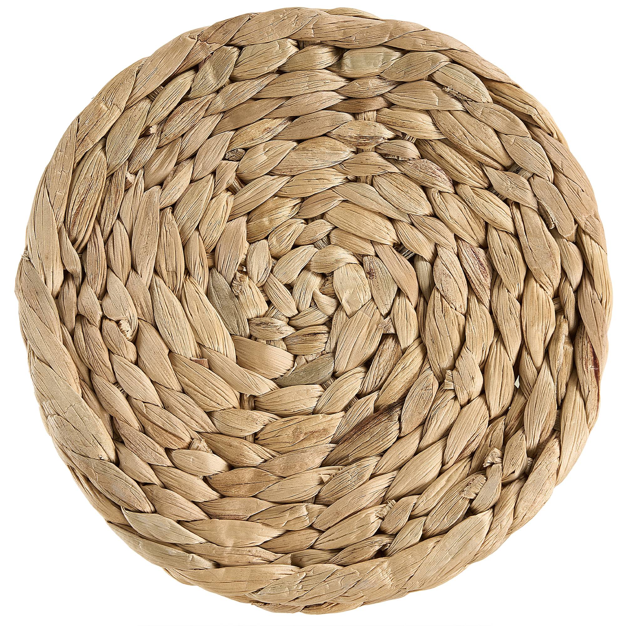 Beliani - Lot de 3 Pots de Fleurs en Fibres de Jacinthe d'Eau Ton Clair 3/4/9 L sans Trou de Drainage Utilisation Multiple pour l'Intérieur - Imagen 5