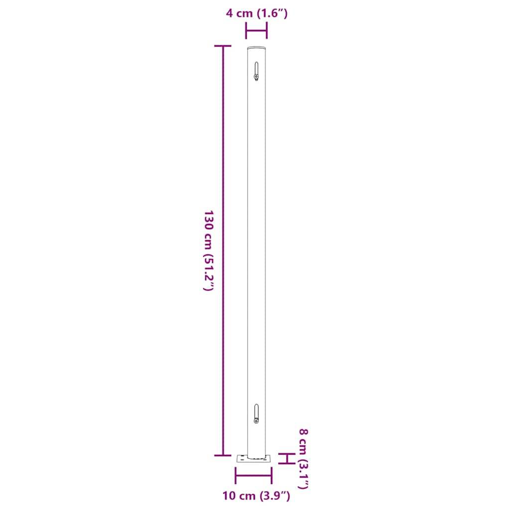 Store latéral rétractable polyester gris 220 x 300 cm - PANGIVO - Image 10