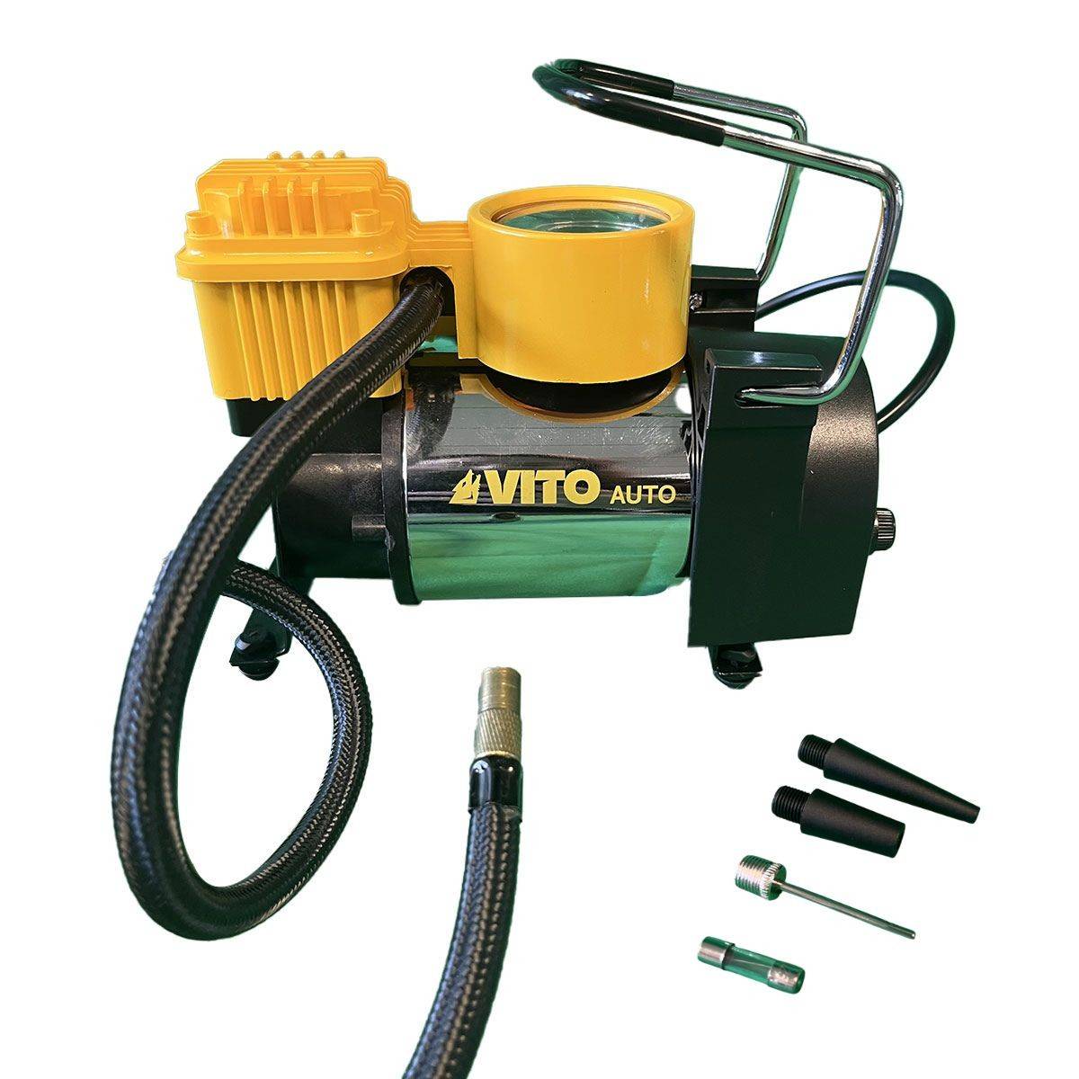 Compresseur portable 140W 10 bar 115PSI Multi fonctions 35L/min Accessoires et Sac VITO - Imagen 4