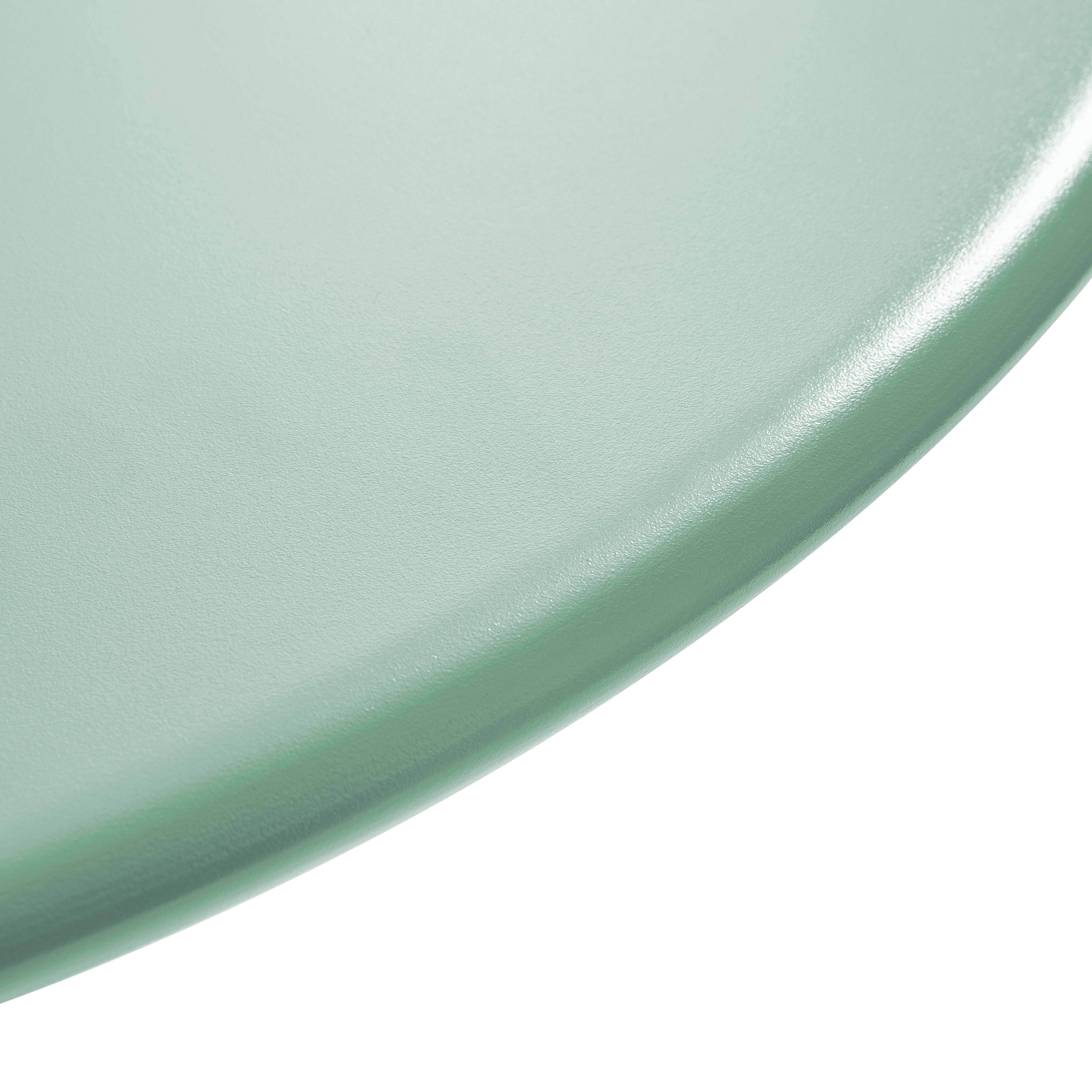 Oviala - Table de jardin ronde bistrot avec plateau rabattable 70 cm vert sauge Palavas - Oviala - Image 5