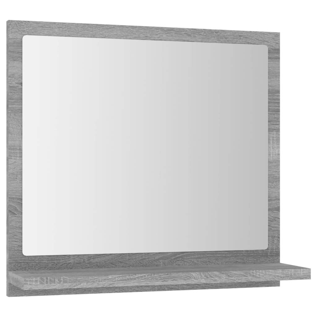 Helloshop26 - Miroir de bain sonoma 40 x 10,5 x 37 cm bois d'ingénierie gris - Imagen 1