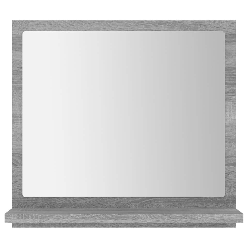 Helloshop26 - Miroir de bain sonoma 40 x 10,5 x 37 cm bois d'ingénierie gris - Imagen 2