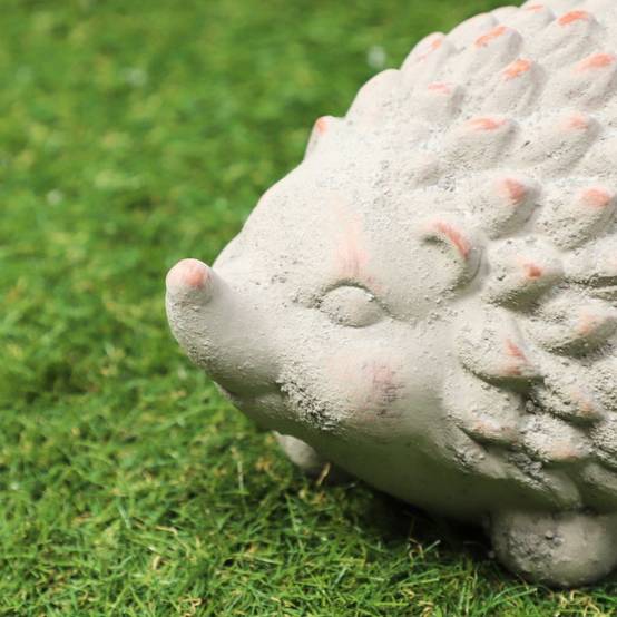 Figurine Hérisson Décoratif Pour Jardin - Sculpture Résine 14,5x9,5x8 Cm, Ornement Extérieur Charmant