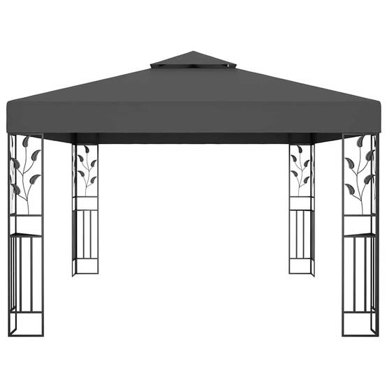 Vidaxl - Tonnelle avec double toit 3x4 m Anthracite 12 m² vidaXL 48031 - Image 4